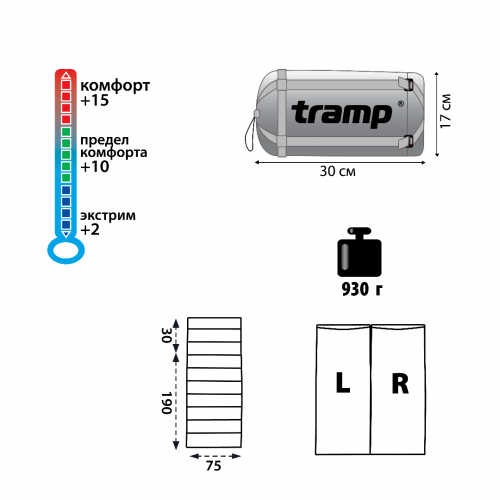 Спальный мешок Tramp Fluff V2 - фото 2 - id-p102455660