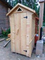 Туалет дачный деревянный "Столбик Люкс" - фото 7 - id-p102442461