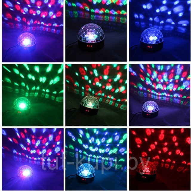 Цифровой Светодиодный Диско Шар Crystal Magic Ball Light - фото 4 - id-p102465089