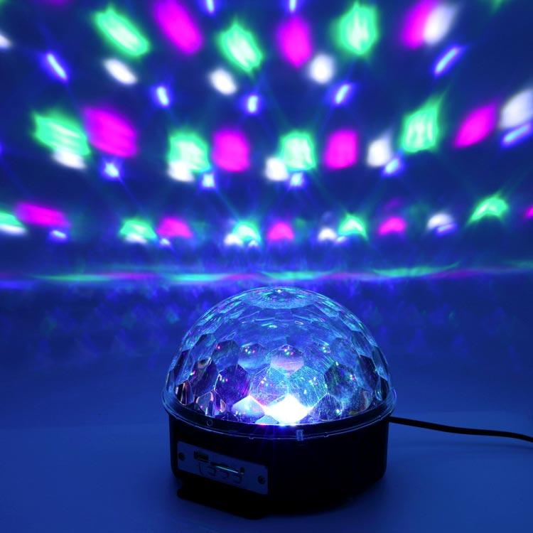 Диско-шар.Пульт+Флешка. Высокое качество (LED Magic Ball Light) - фото 4 - id-p102465101