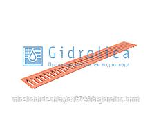 Решетка водоприемная Gidrolica Standart РВ -10.13,6.100 - штампованная медная, кл. А15