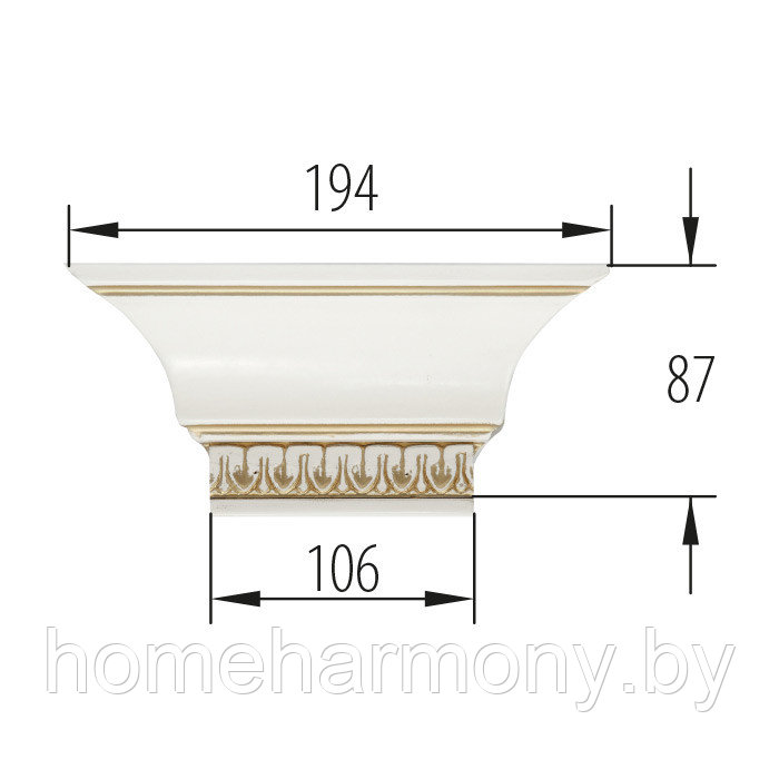 Накладка для шкафов и стеллажей V-N Verona фабрика Taranko (Польша) - фото 1 - id-p102486733