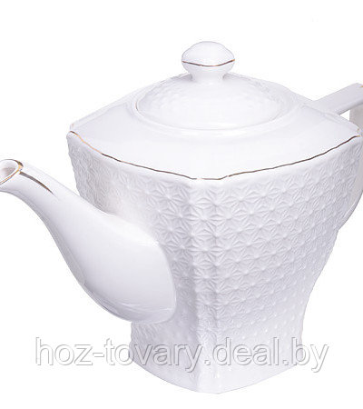 Заварочный чайник белый объем 1 литр арт. LR 28500 - фото 2 - id-p102490732