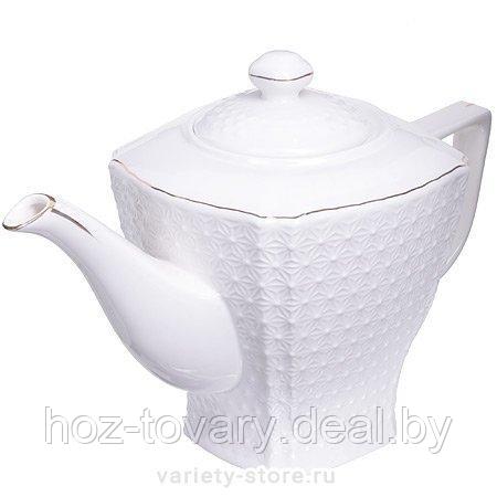 Заварочный чайник белый объем 1 литр арт. LR 28500 - фото 1 - id-p102490732