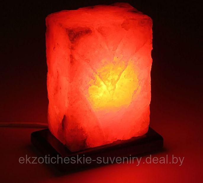 Светильник соляной "Рассвет" цельный кристалл, 1-2 кг