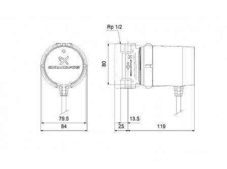 Циркуляционный насос для ГВС Comfort 15-14 B PM Grundfos, фото 2