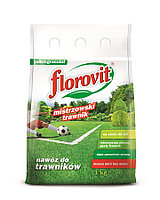Удобрение для газонов с мхом с добавкой железа Флоровит Florovit 1 кг