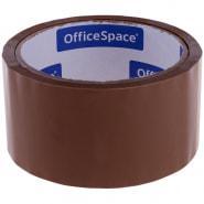 Клейкая лента упаковочная OfficeSpace, 48мм*40м, 38мкм, темная, ШК. Цена без НДС!!!