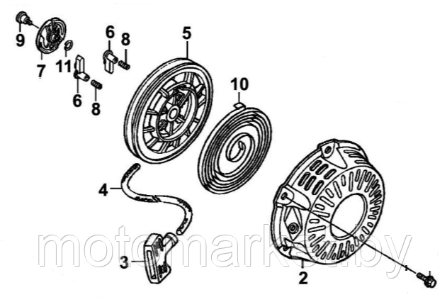 Starter GX 390, 188F, 190F, 190F, GX 270, 177F, GX 200, GX 160, 170F, 168F