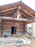 Шлифовка бревенчатого дома, фото 7