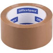 Клейкая лента упаковочная OfficeSpace, 48мм*66м, 45мкм, темная, ШК. Цена без НДС