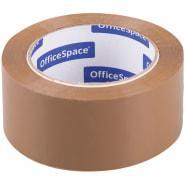 Клейкая лента упаковочная OfficeSpace, 48мм*100м, 45мкм, темная, ШК. Цена без НДС