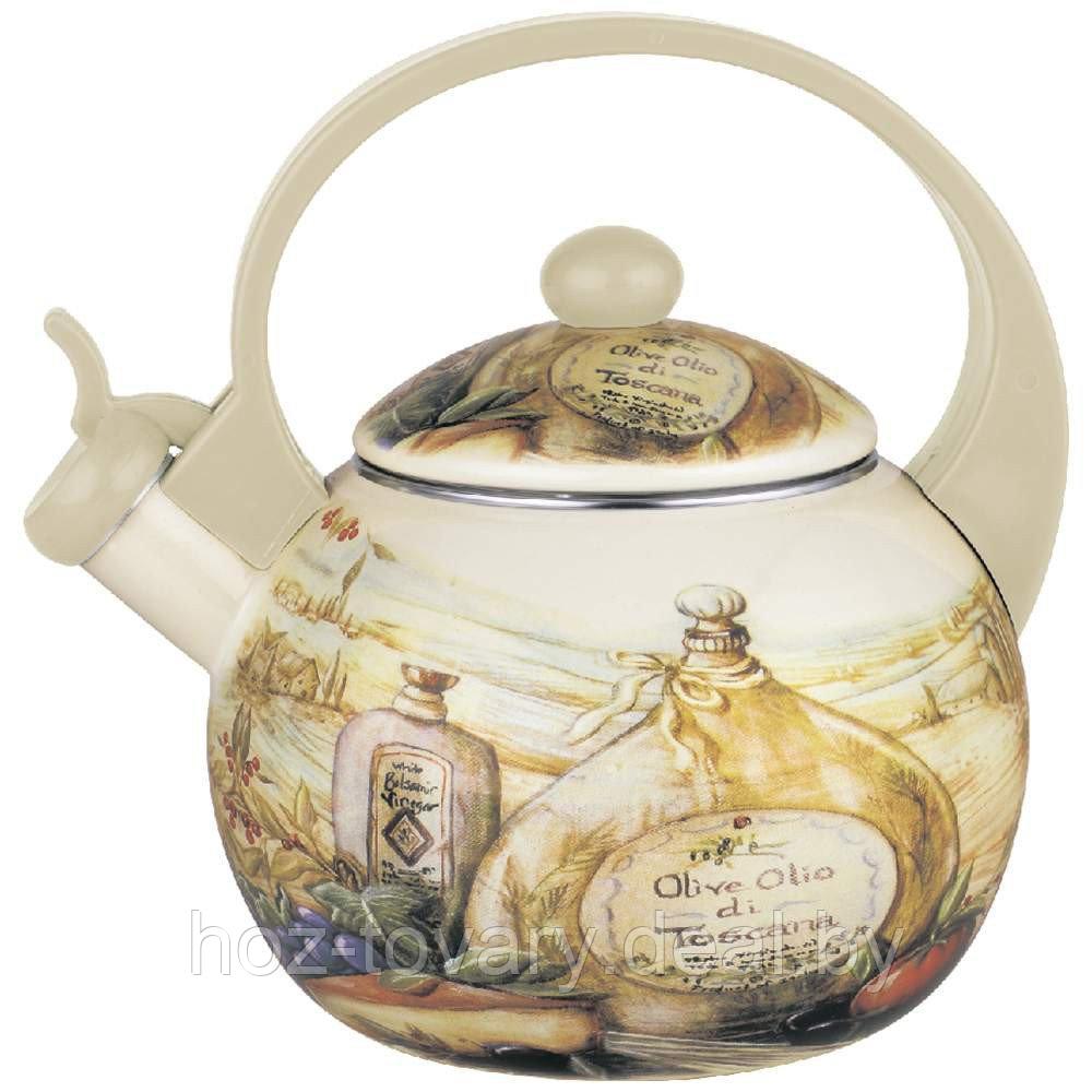 Чайник эмалированный со свистком Zeidan обьем 2,5 л арт. Z-4190 - фото 1 - id-p102542485