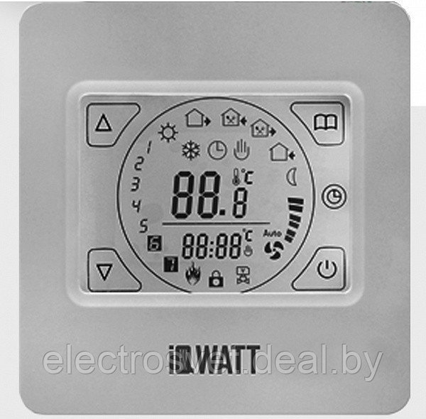 Электронный терморегулятор IQ Thermostat TS, сенсорный дисплей - фото 2 - id-p102554942