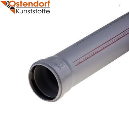 Труба ПП 110х1000 мм (2,7 мм) Ostendorf для внутренней канализации - фото 1 - id-p102555283
