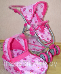 Кукольная коляска с люлькой-переноской Melobo 9662 разные расцветки! купить в Минске - фото 4 - id-p1966596