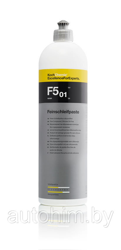 Полироль Koch (Кох) FEINSCHLEIFPASTE siliconolfrei 1л., Германия