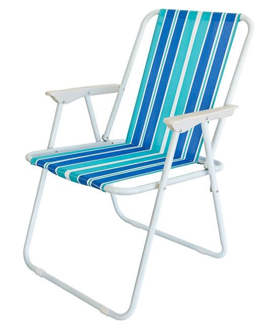 Стул-кресло пляжное SiPL бело-синий - фото 1 - id-p102572354