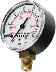 Манометр  D.63 16 bar