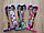 Самокат Mini Print граффити РОЗОВЫЙ принт трехколесный самокат со светящимися колесами, фото 7