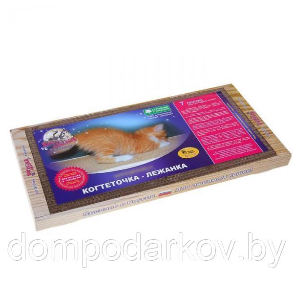 Домашняя когтеточка-лежанка для кошек 50 x 24 (когтедралка) - фото 3 - id-p102589234