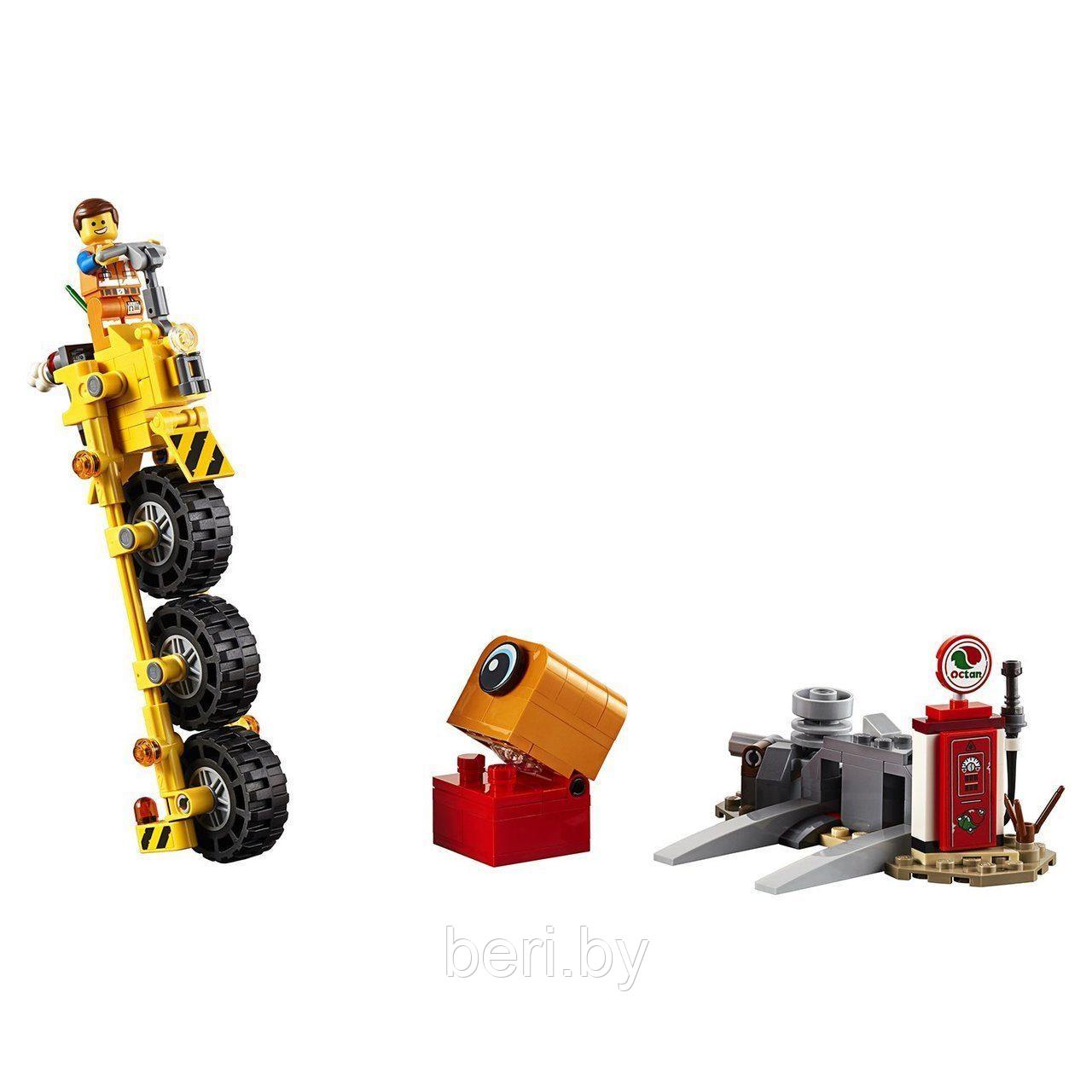 45002 Конструктор Трехколёсный велосипед Эммета Lepin, 195 деталей, аналог LEGO Movie 70823 - фото 4 - id-p102601765