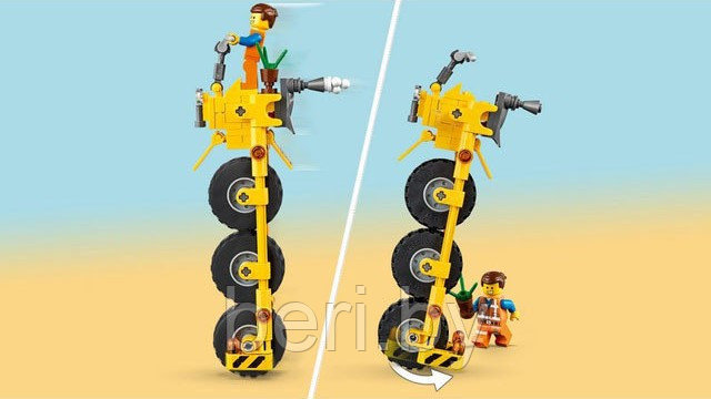 45002 Конструктор Трехколёсный велосипед Эммета Lepin, 195 деталей, аналог LEGO Movie 70823 - фото 5 - id-p102601765
