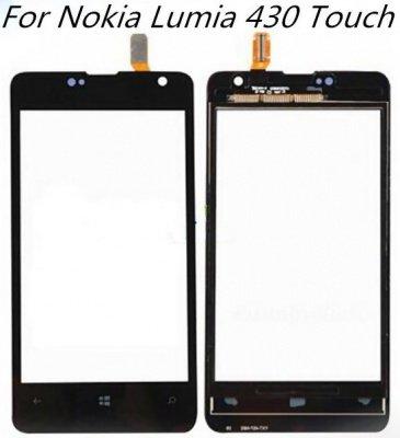 Тачскрин (сенсорный экран) Nokia Lumia 430 (RM-1099), Black - фото 2 - id-p61489214