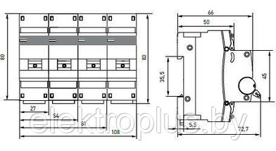 ВА 47-100 1P (10кА) до 125А EKF PROxima, фото 3