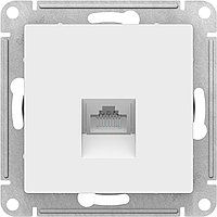 ATN000183 ATLASDESIGN РОЗЕТКА компьютерная RJ45, механизм, БЕЛЫЙ