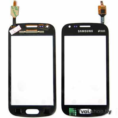 Тачскрин (сенсорный экран) Samsung Galaxy S Duos 2 (S7582) Black