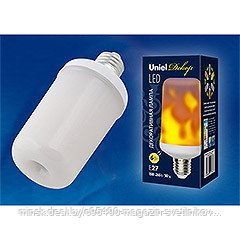LED-L60-6W/FLAME/E27/FR PLD01WH Лампа светодиодная декоративная с типом свечения «эффект пламени» : Форма