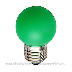 Лампа светодиодная декоративная : (1W) 230V E27 зеленый, LB-37