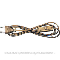 Сетевой шнур с выключателем : 230V 1.9м черный, KF-HK-1