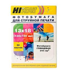 Фотобумага Hi-IMAGE глянцевая односторонняя 13x18, 210 г/м, 50 л.