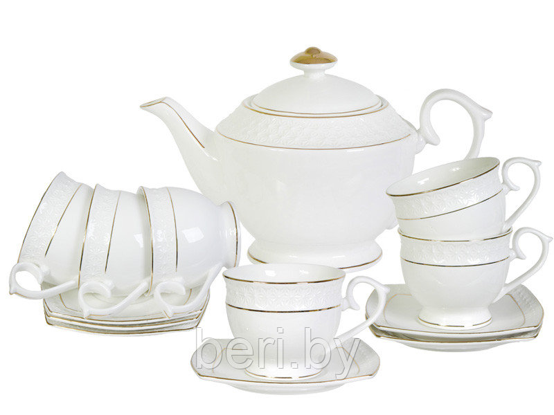 BK-6842 Сервиз чайный фарфоровый, чайный набор, 6 персон, 13 предметов, Bekker - фото 2 - id-p102551086
