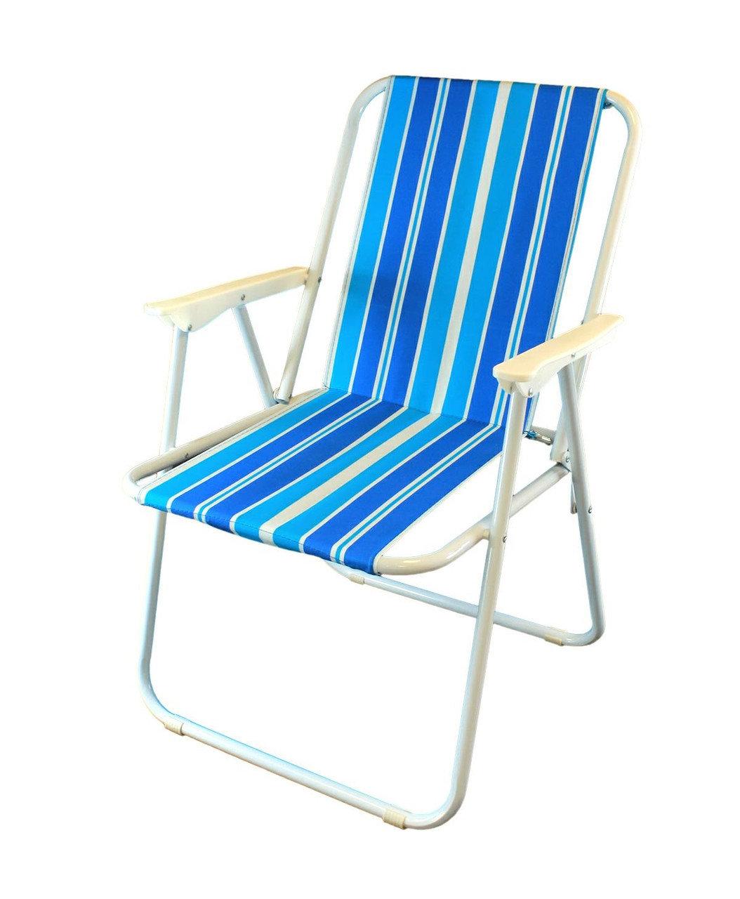 Стул-кресло пляжное SiPL бело-синий - фото 4 - id-p102673868