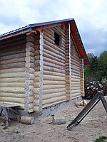 Шлифовка бревенчатого дома, фото 4