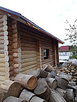 Шлифовка бревенчатого дома, фото 9