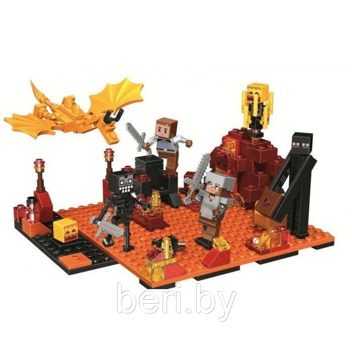 10963 Конструктор Bela Minecraft "Нападение в нижнем мире" 215 деталей, (аналог Lego Майнкрафт, Minecraft) - фото 2 - id-p102689764