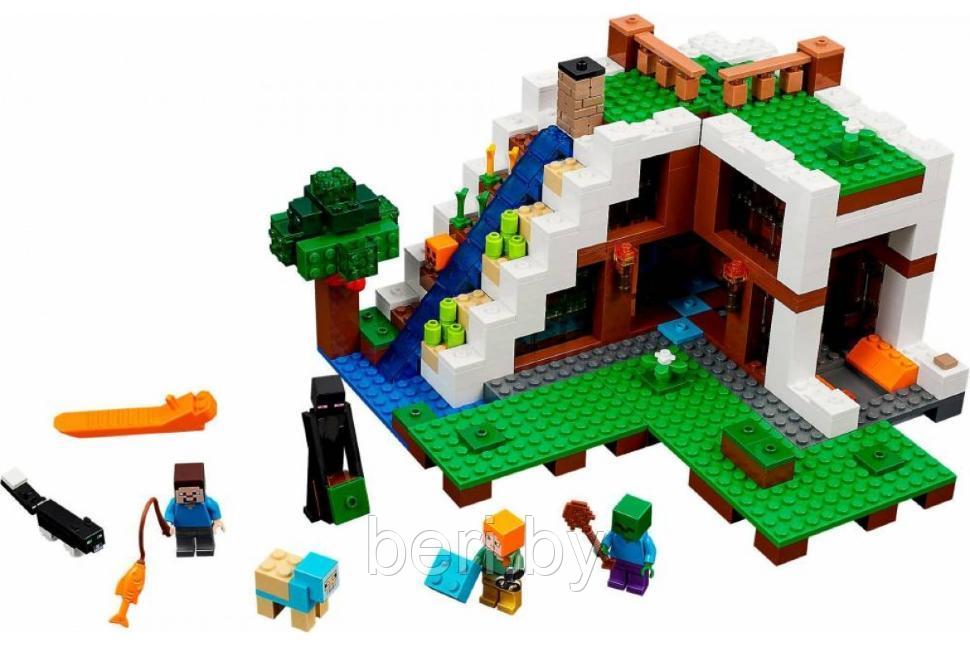 10624 Конструктор Bela My World "База на водопаде" 747 деталей, (аналог Lego Minecraft 21134) - фото 3 - id-p102694547