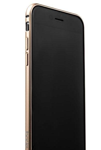 Металлический бампер для iPhone 6/6S iBacks Essence Aluminium Bumper, цвет Gold - фото 2 - id-p102715857