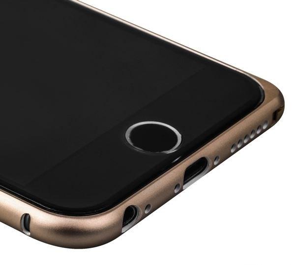 Металлический бампер для iPhone 6/6S iBacks Essence Aluminium Bumper, цвет Gold - фото 3 - id-p102715857