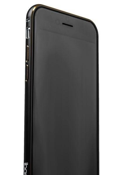 Металлический бампер для iPhone 6/6S iBacks Essence Aluminium Bumper, цвет Black - фото 2 - id-p102717881