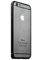 Металлический бампер для iPhone 6/6S iBacks Essence Aluminium Bumper, цвет Black