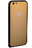 Металлический бампер для iPhone 6/6S iBacks Essence Aluminium Bumper, цвет Black+gold