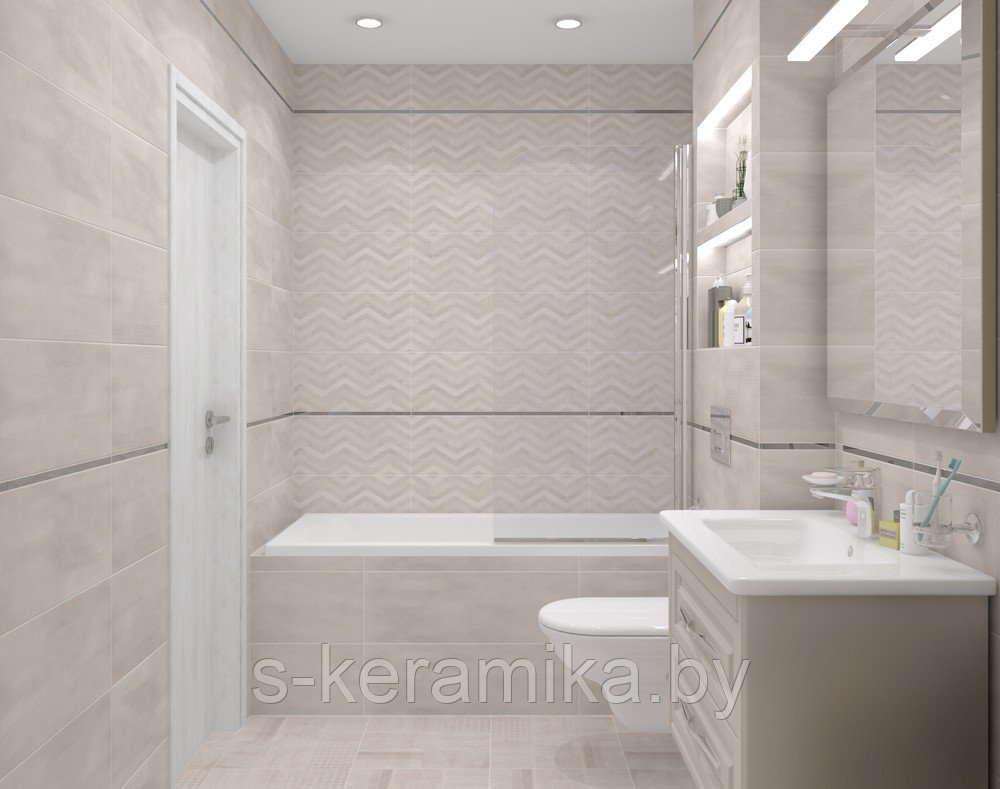 CERSANIT SHEVRON Плитка ЦЕРСАНИТ ШЕВРОН 25*75 см