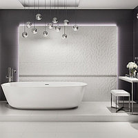 Матовая плитка для ванной комнаты РARADYZ Esten плитка А структурная белая 29,5х59,5