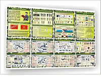 Комплекс стендов  по допризывной подготовке 8 шт, р-р каждого 75*110 см