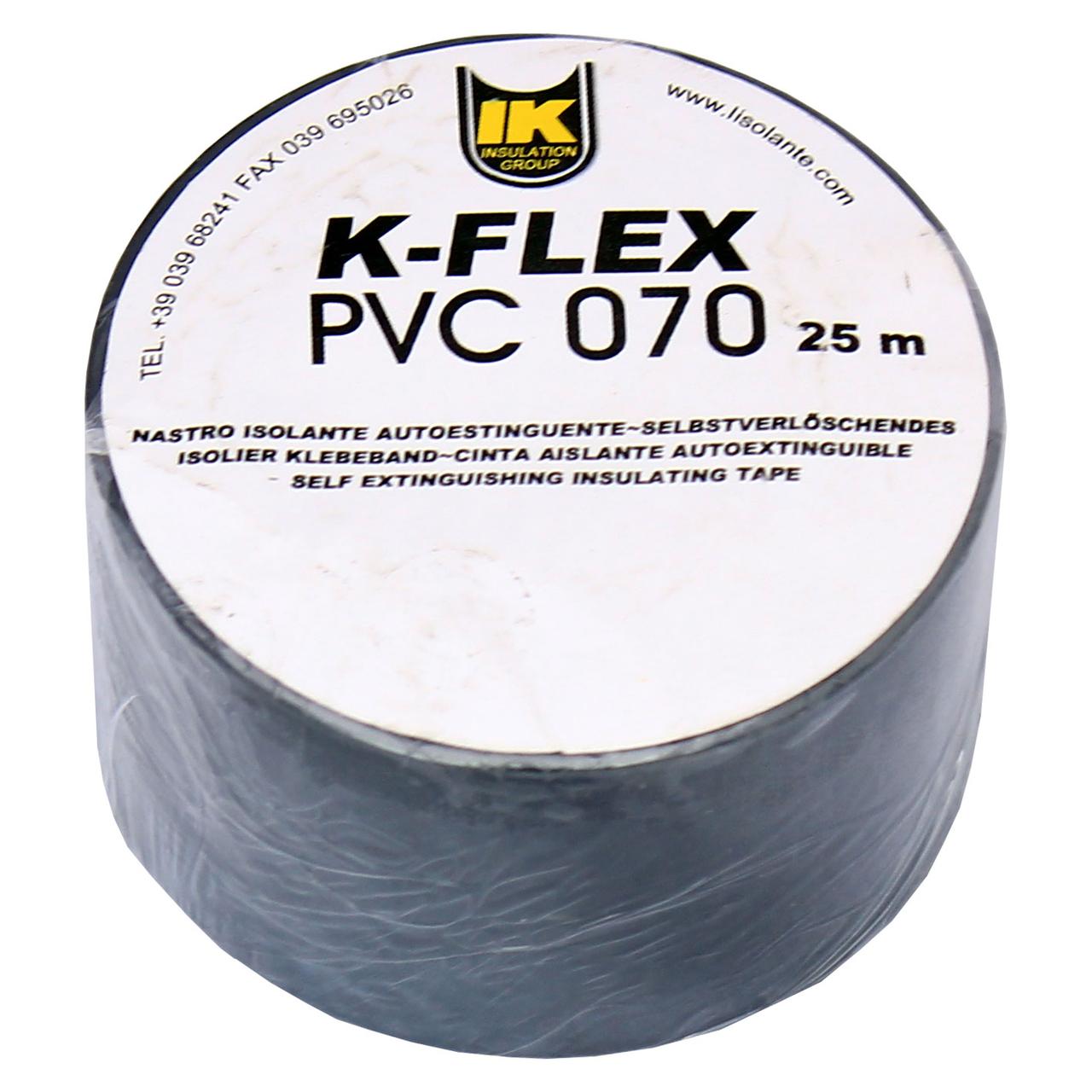 Лента пвх самоклеящаяся Лента K-FLEX 050-025 PVC AT 070 black - фото 1 - id-p102719755